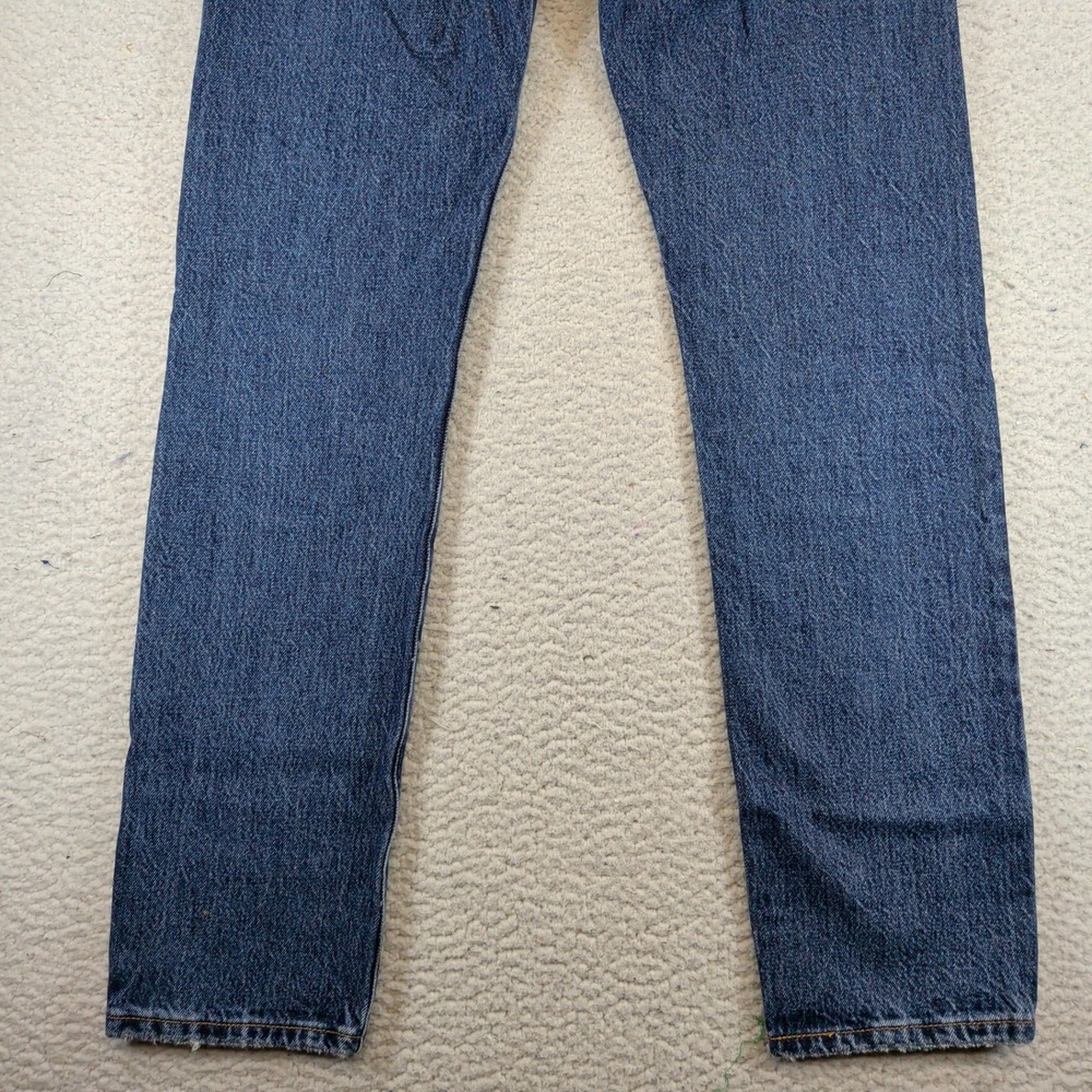 Levis Premium 501 Original Straight Leg Jeans Med Wash W25 L32 Rigid 100% Cotton - Picture 10 of 10